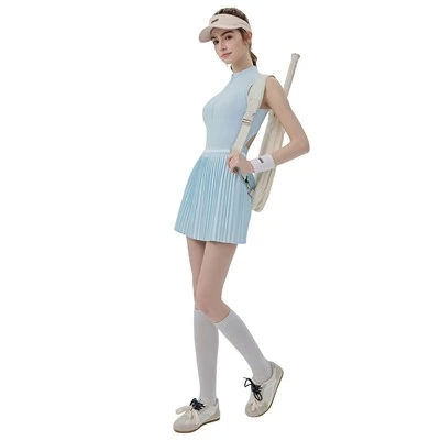 Jäähdyttävä avoin{0}}tennismekko